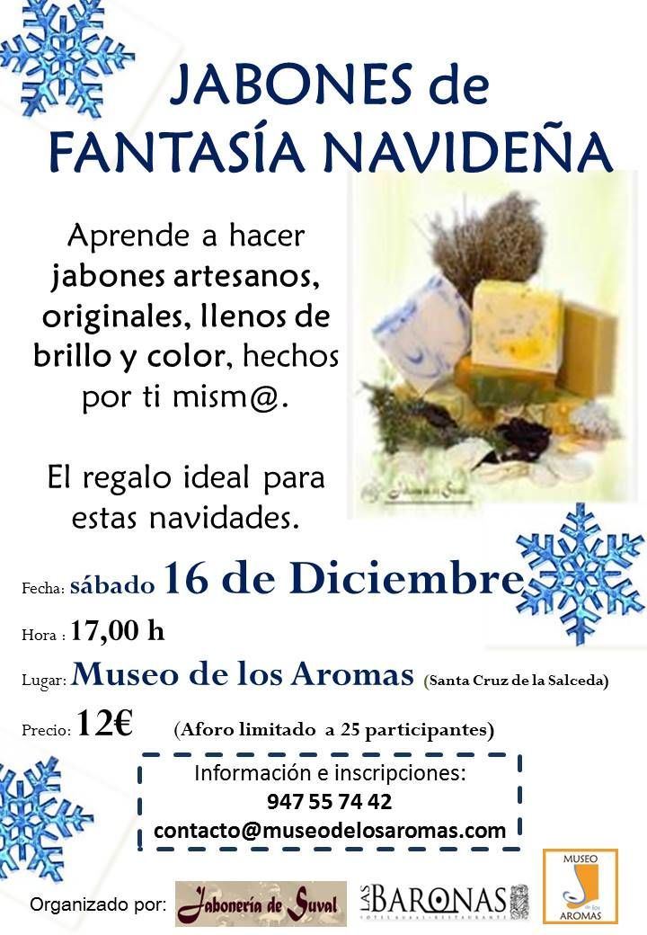 TALLER DE CREACIÓN DE JABONES DE FANTASÍA NAVIDEÑA