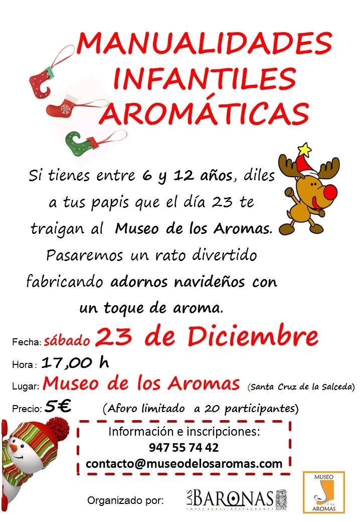 TALLER DE MANUALIDADES INFANTILES AROMÁTICAS EN EL MUSEO DE LOS AROMAS